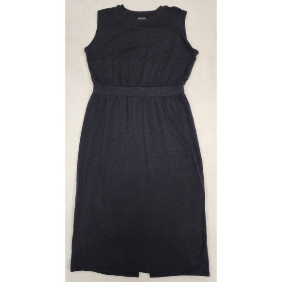 Athleta Santorini Cinch Midi Dress Black Large - Picture 4 of 9